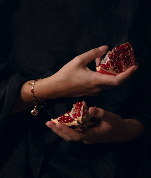Pomegranate Passion Rose Gold Bracelet