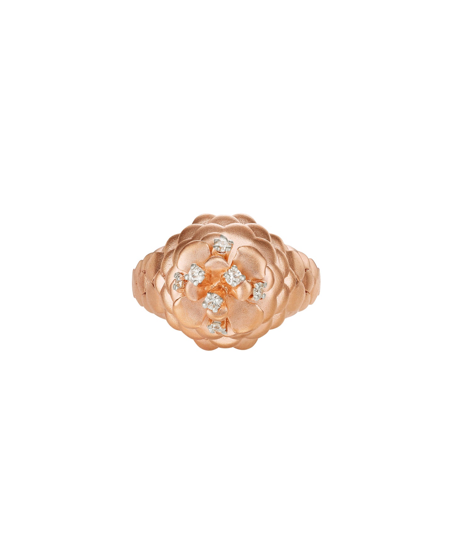 Pine Cone Power Rose Gold Ring