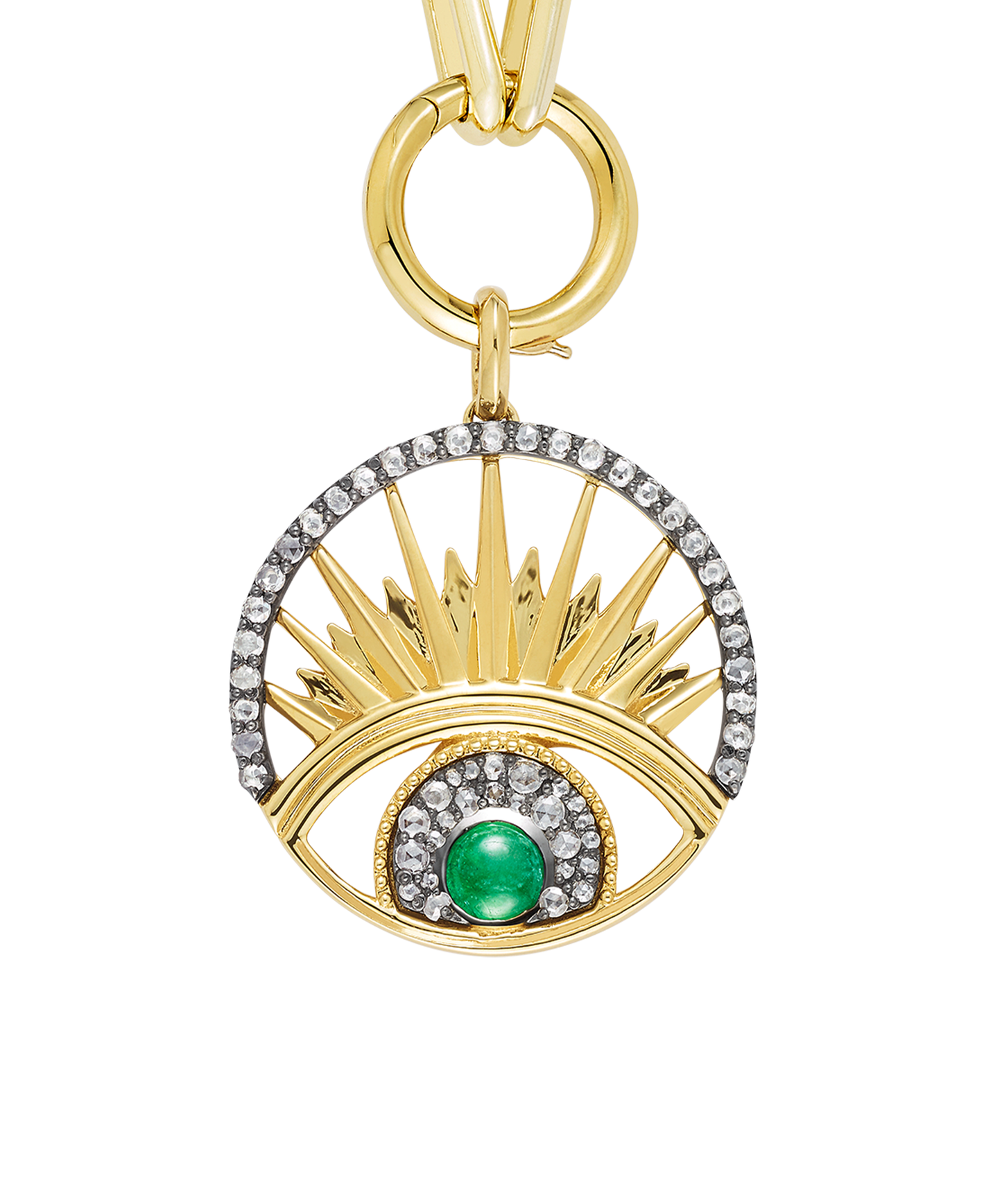 'Keep An Eye On Me' Pendant Emerald