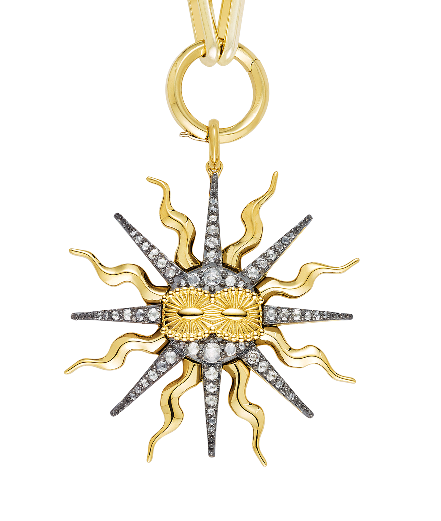 'Shine Bright' Pendant Gold Eyes