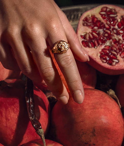 Pine Cone Power Rose Gold Ring