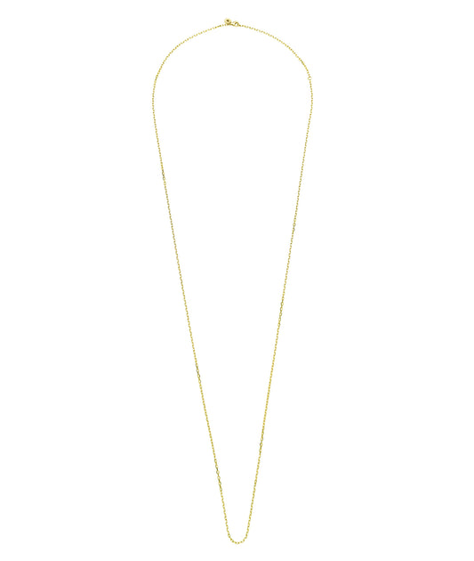 Long Yellow Gold Chain 90 CM