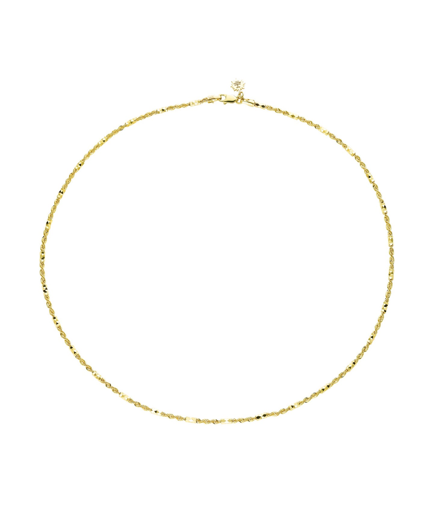 Twists and Knots Yellow Gold Chain 42 CM