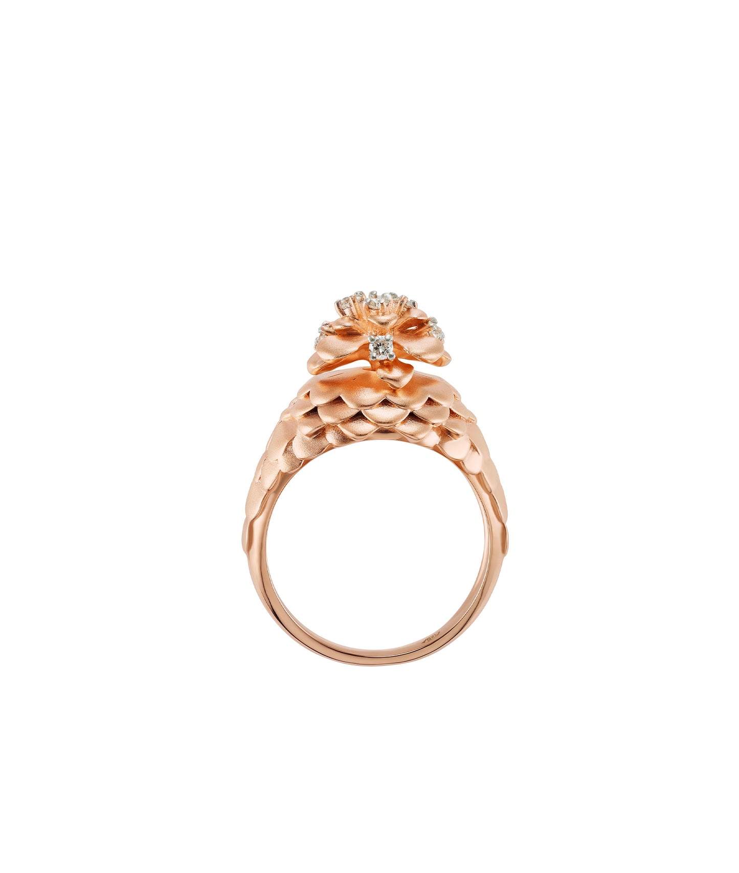 Pine Cone Power Rose Gold Ring