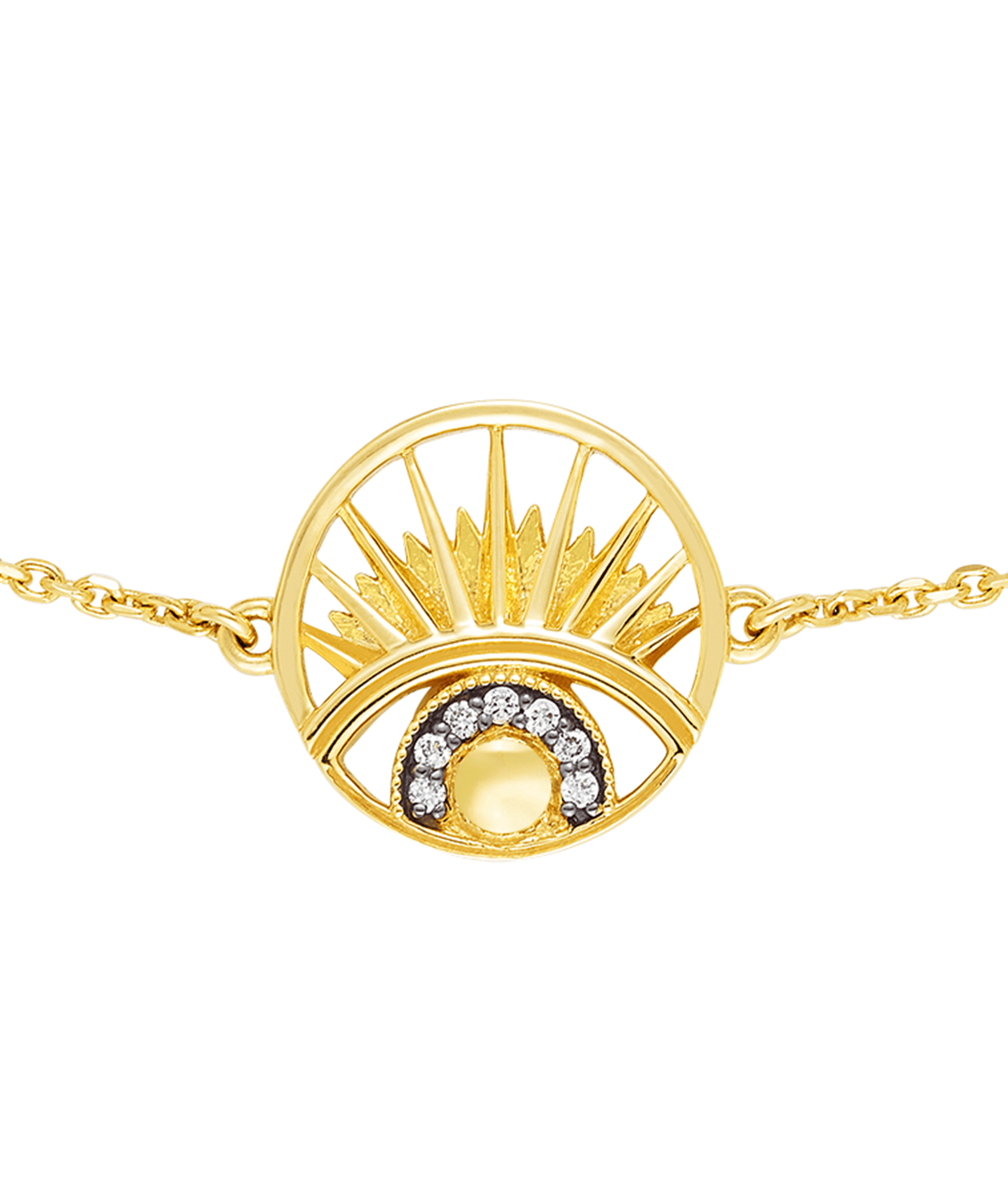 'Keep An Eye On Me' Bracelet Gold - Wing of Wisdom