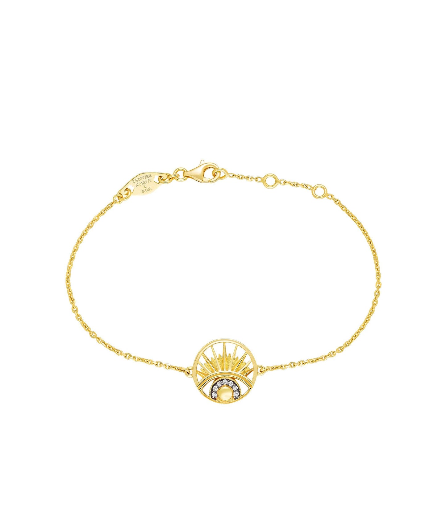 'Keep An Eye On Me' Bracelet Gold - Wing of Wisdom