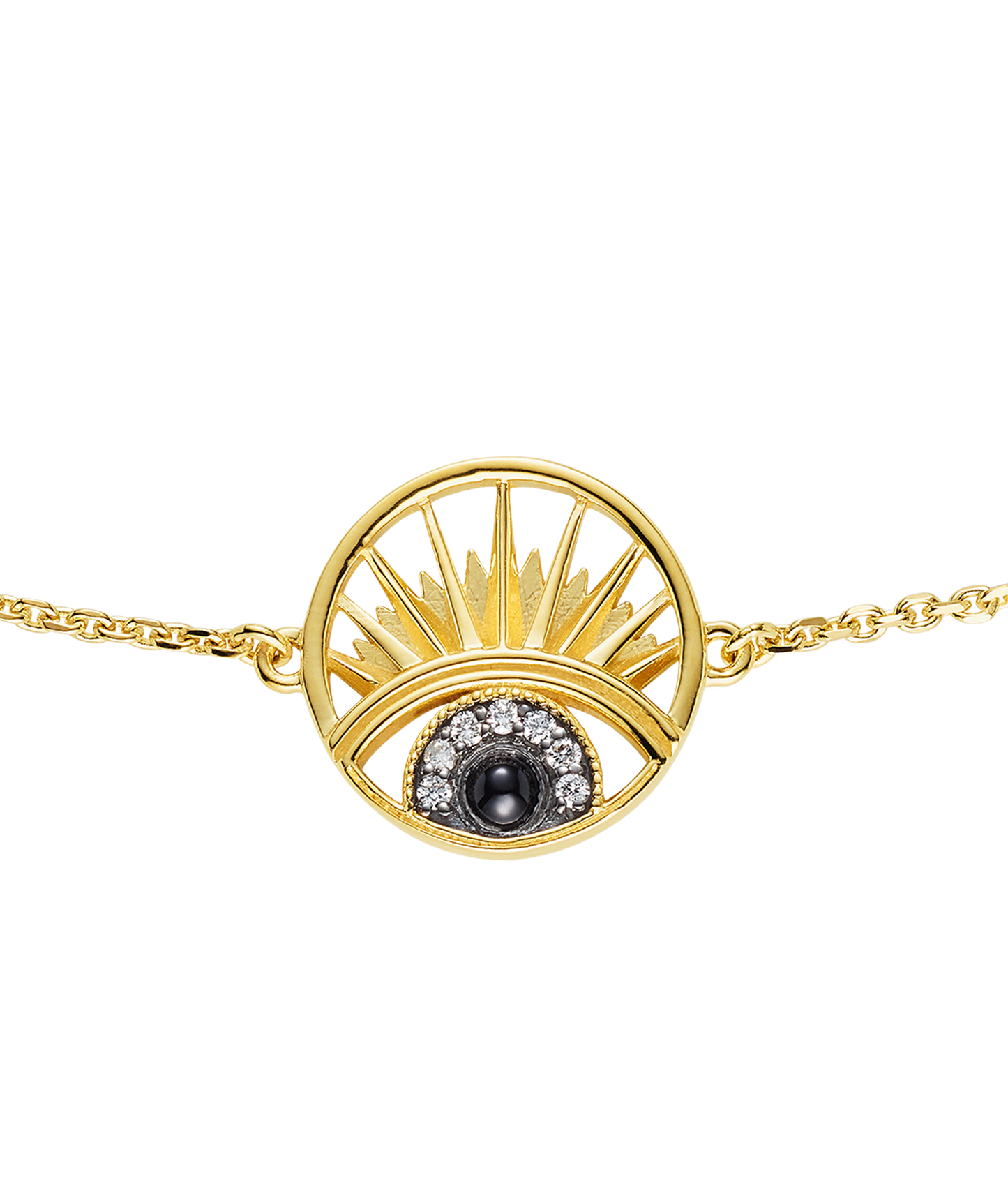 'Keep An Eye On Me' Bracelet Onyx