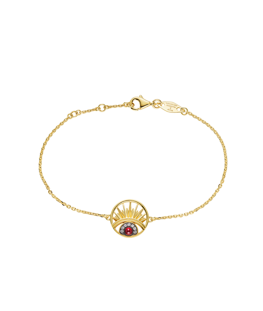 'Keep An Eye On Me' Bracelet Ruby