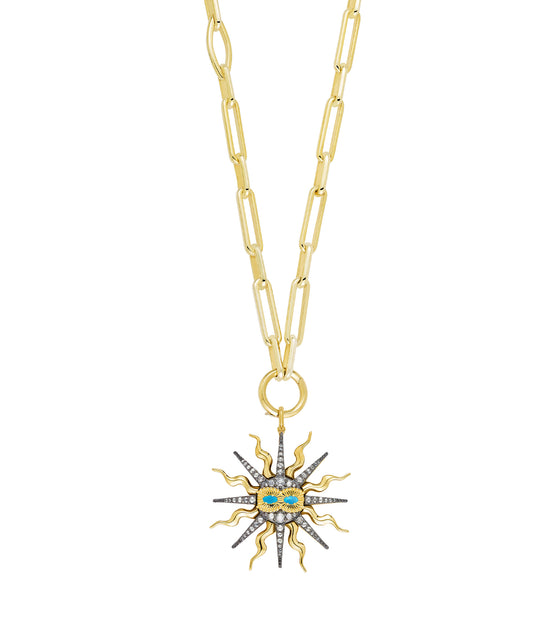'Shine Bright' Pendant Turquoise Eyes