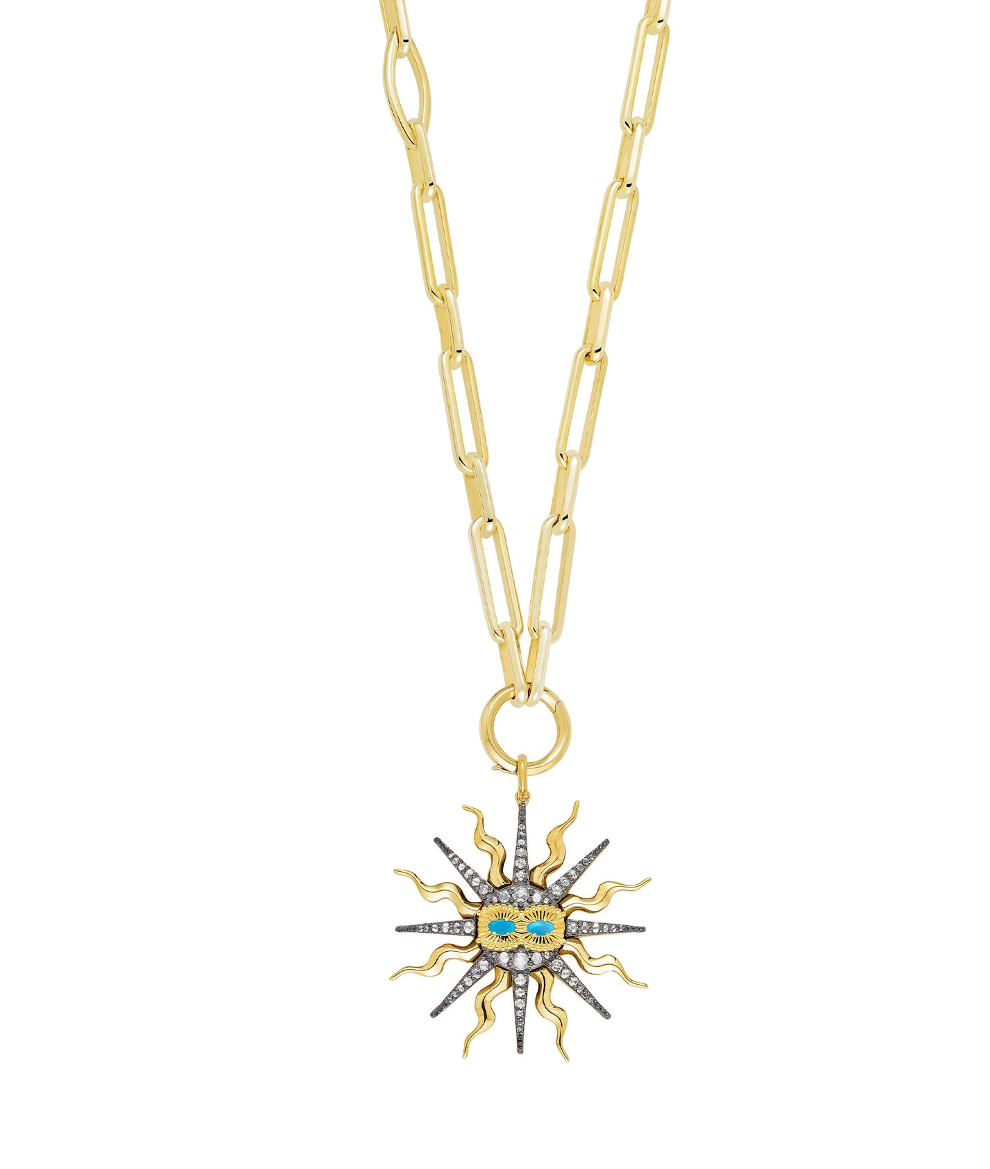 'Shine Bright' Pendant Turquoise Eyes
