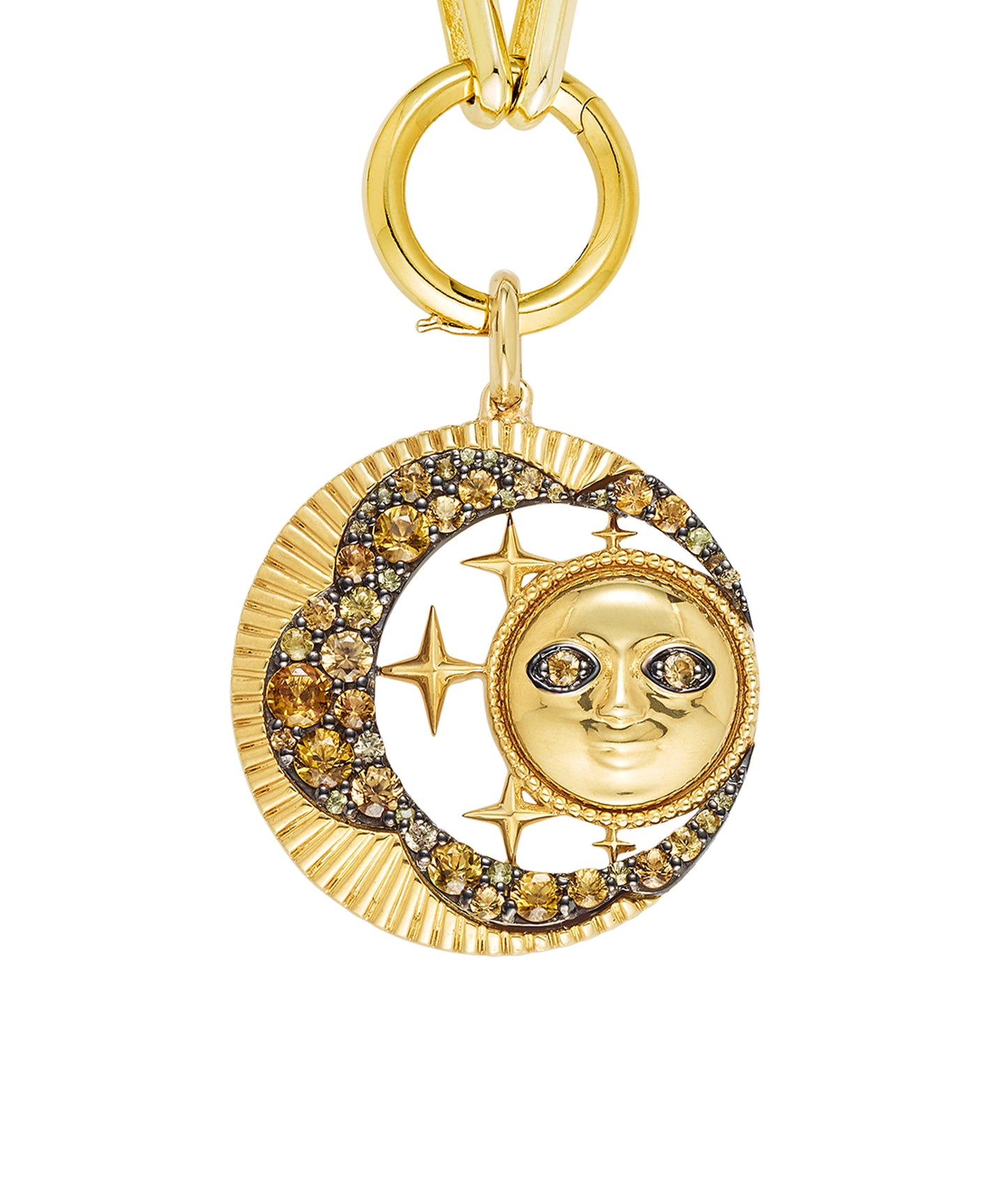 'Look Up At The Moon' Pendant Citrine
