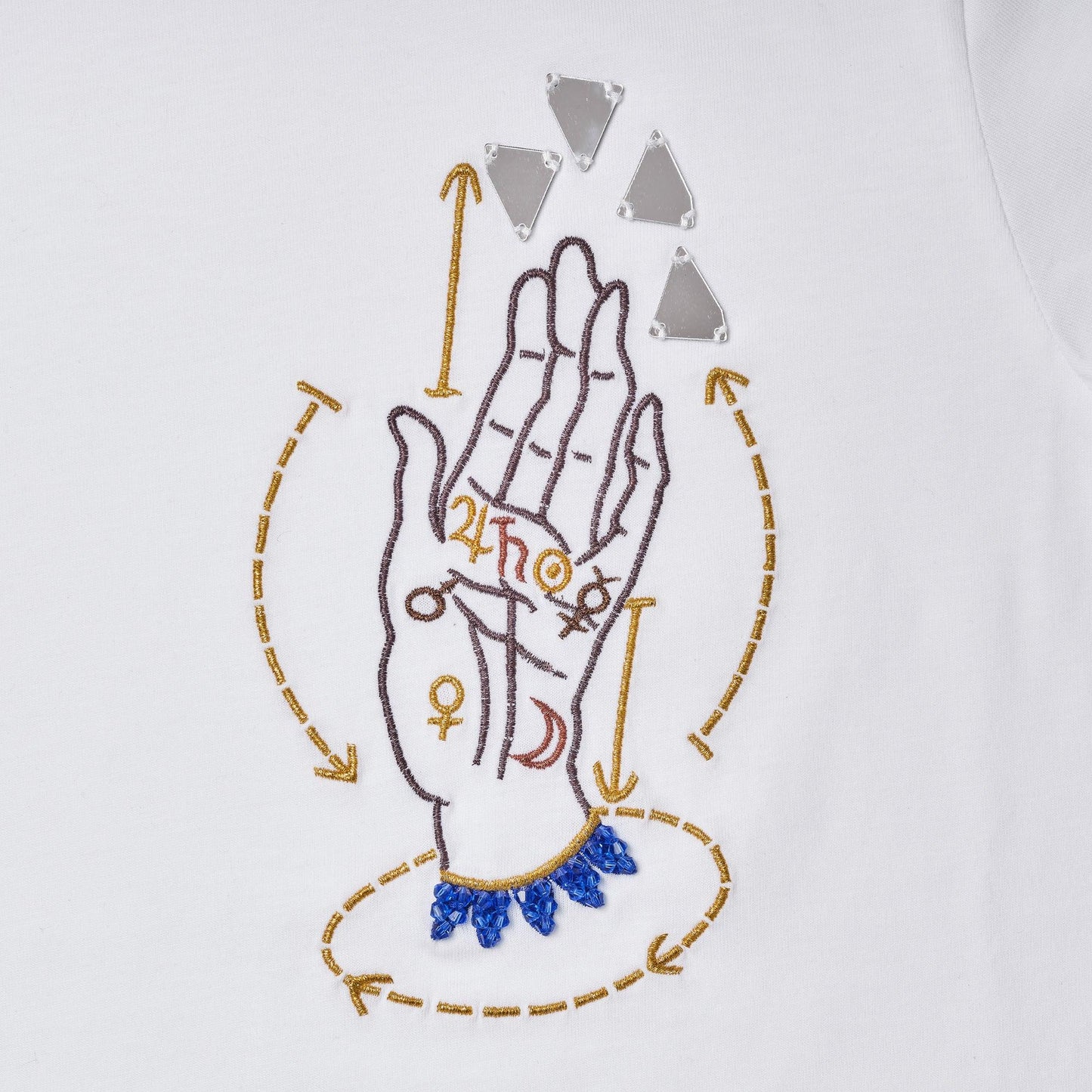 'A Helping Hand' White T-Shirt - Wing of Wisdom