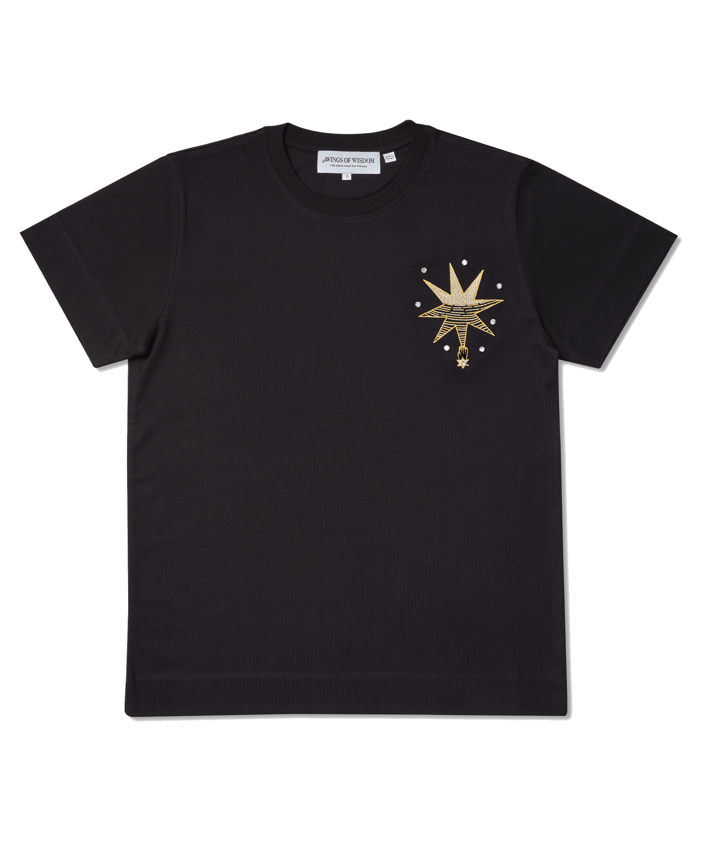 'Hand Me A Star' Black T-Shirt - Wing of Wisdom
