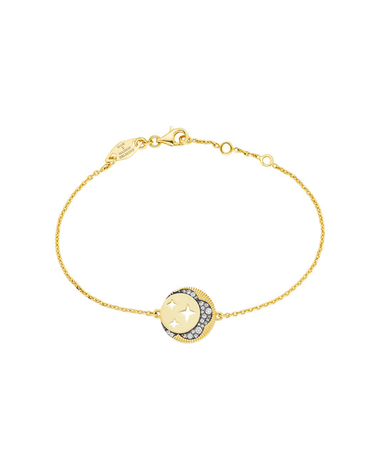 'Look Up At The Moon' Bracelet Diamond