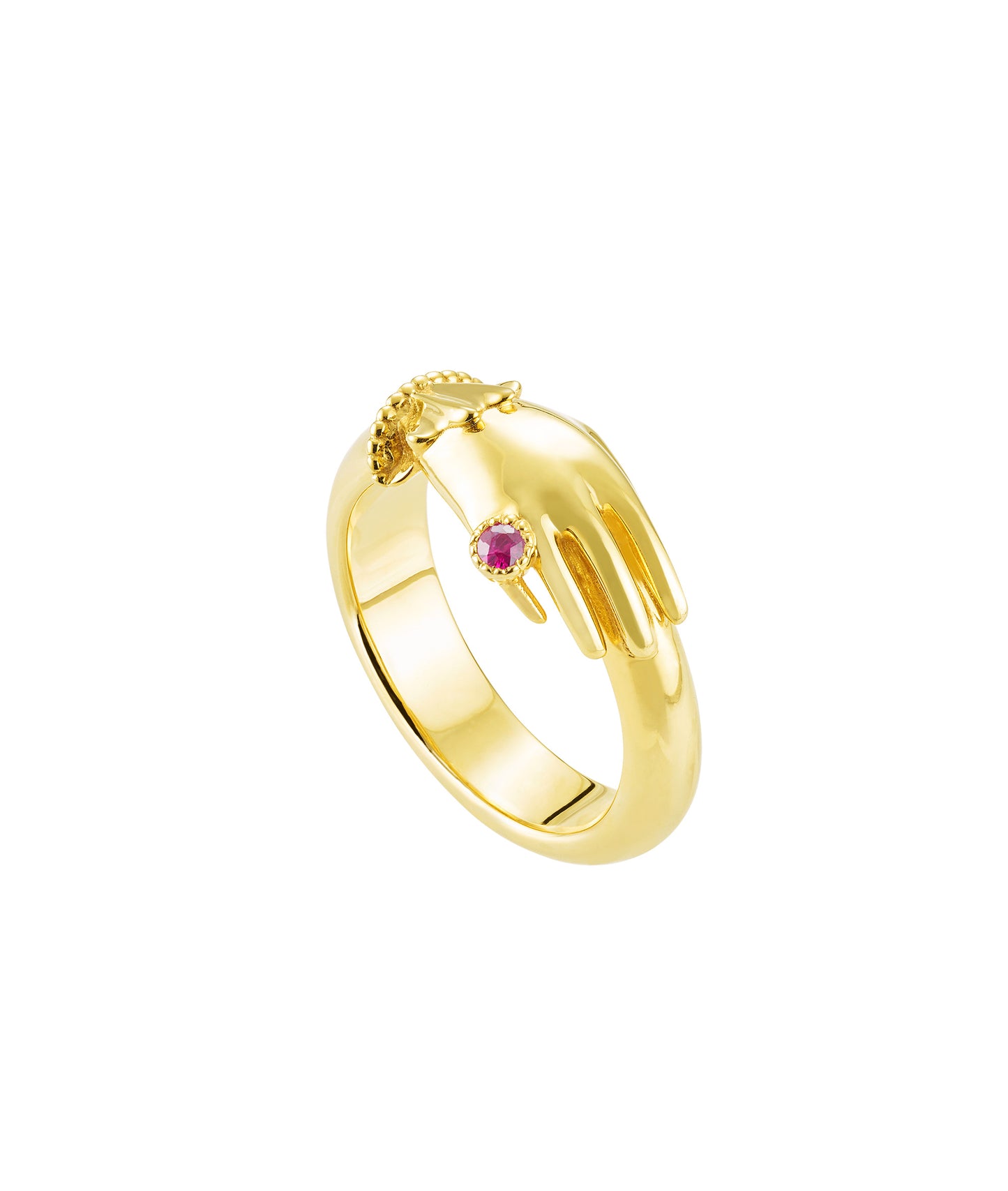 'Pinky Promise' Ring Ruby